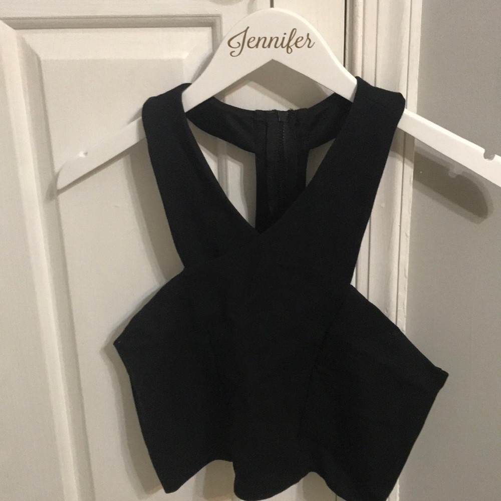 Black Express Crop Top